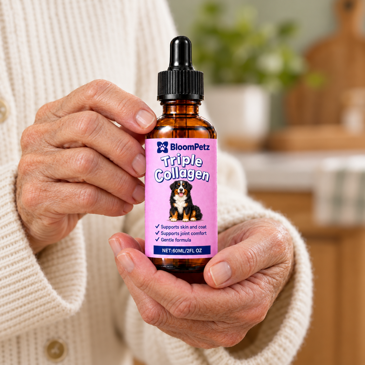 Holding Bloom Triple Collagen