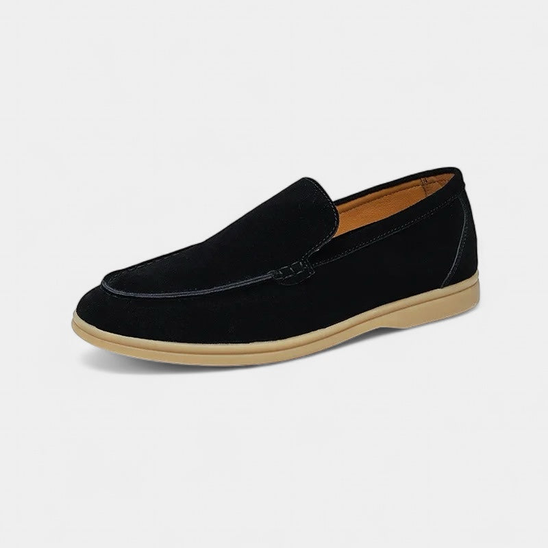 SUEDE Loafers in NERO